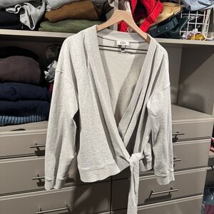 COS Light Gray Open Cardigan